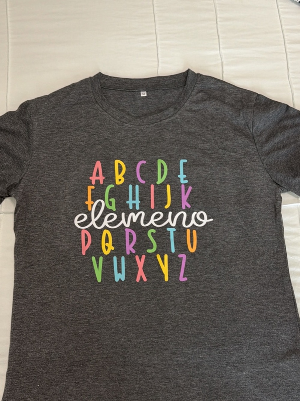 Fun Super Soft Alphabet T-shirt NWOT